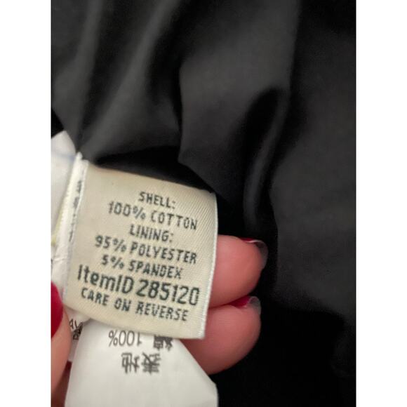 L.L.Bean Houndstooth Plaid Midi Skirt Size 6 A-Line Classic Tailored Wool Blend - Picture 6 of 6